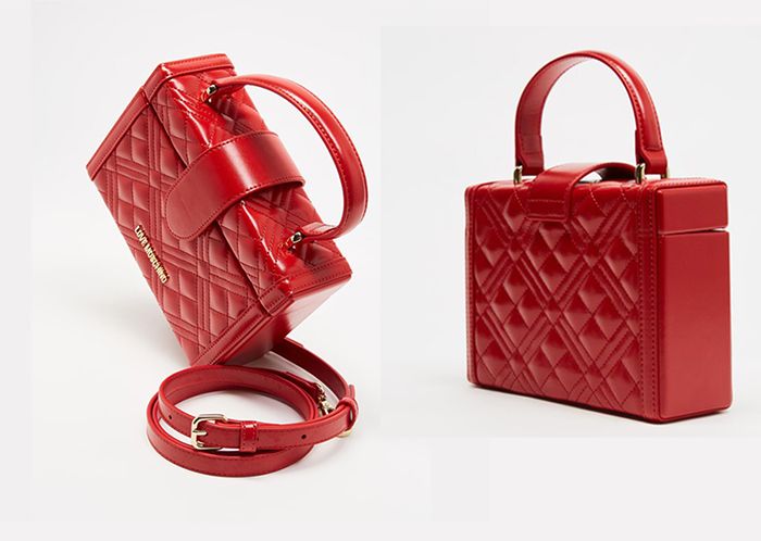 Đặc điểm t&uacute;i x&aacute;ch Moschino Quilted Mini Box Cross-Body Bag M&agrave;u Đỏ